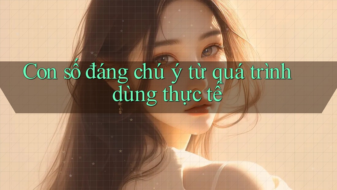 Con số đáng chú ý từ quá trình dùng thực tế Con số đáng chú ý từ quá trình dùng thực tế