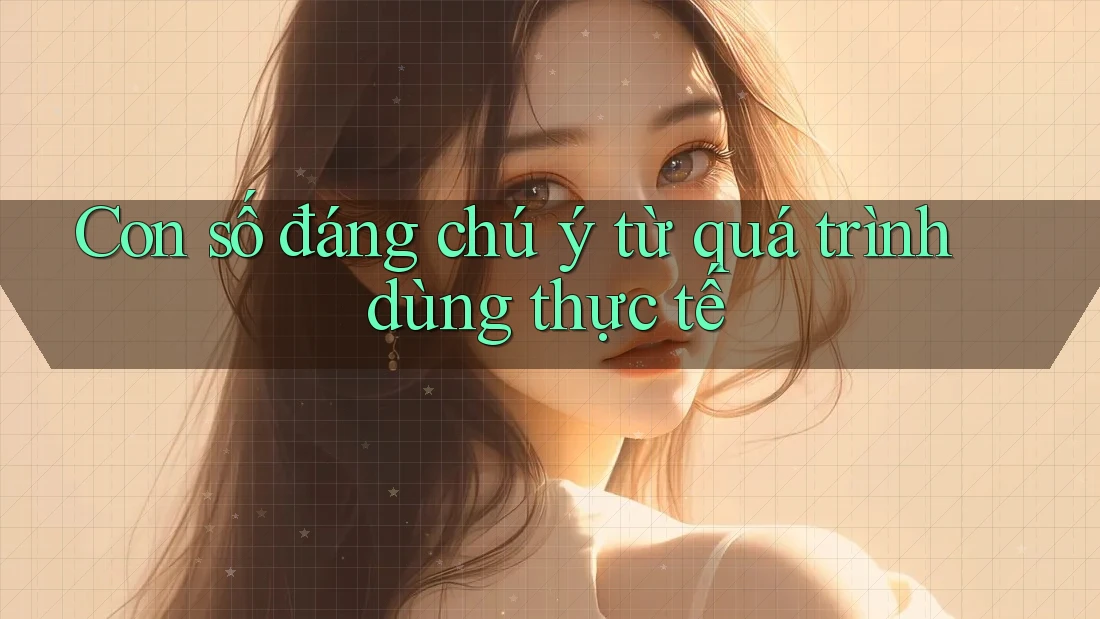 Con số đáng chú ý từ quá trình dùng thực tế Con số đáng chú ý từ quá trình dùng thực tế