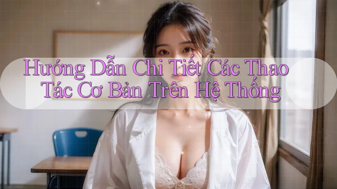Hướng Dẫn Chi Tiết Các Thao Tác Cơ Bản Trên Hệ Thống Hướng Dẫn Chi Tiết Các Thao Tác Cơ Bản Trên Hệ Thống