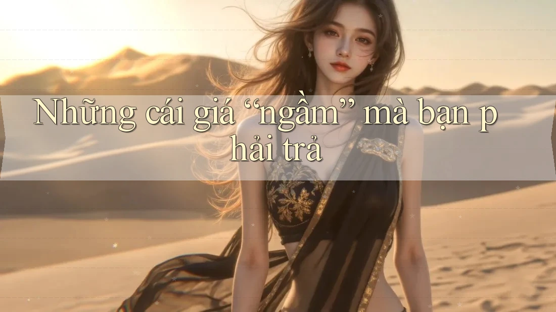 Những cái giá “ngầm” mà bạn phải trả Những cái giá “ngầm” mà bạn phải trả