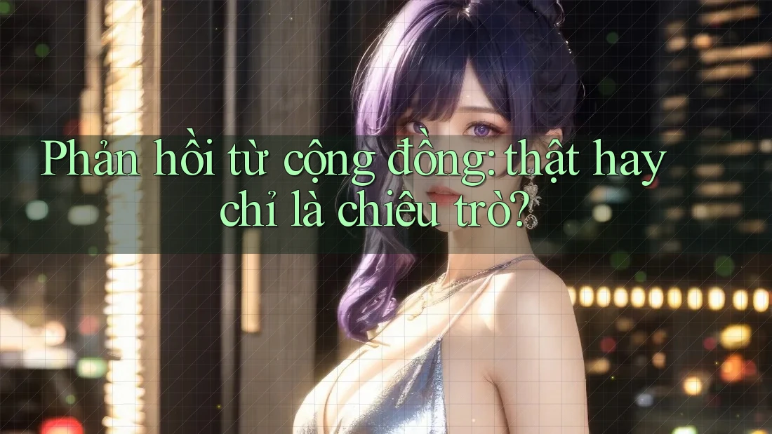Phản hồi từ cộng đồng: thật hay chỉ là chiêu trò? Phản hồi từ cộng đồng: thật hay chỉ là chiêu trò?
