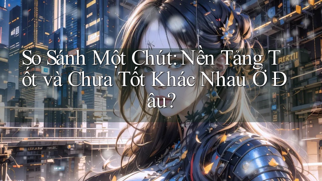 So Sánh Một Chút: Nền Tảng Tốt và Chưa Tốt Khác Nhau Ở Đâu? So Sánh Một Chút: Nền Tảng Tốt và Chưa Tốt Khác Nhau Ở Đâu?