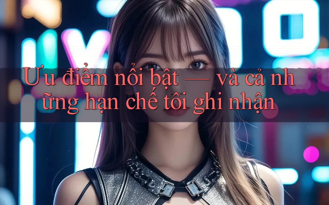 Ưu điểm nổi bật — và cả những hạn chế tôi ghi nhận Ưu điểm nổi bật — và cả những hạn chế tôi ghi nhận